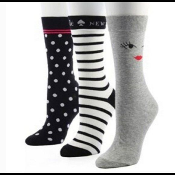 Kate Spade Wink Face Trouser Socks - Picture 2 of 5